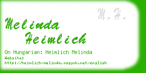 melinda heimlich business card